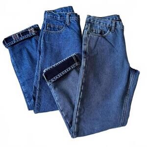 Rural King RK Mens Jeans Lot 2 Pairs 30x30 Fleece Lined Workwear Straight Leg